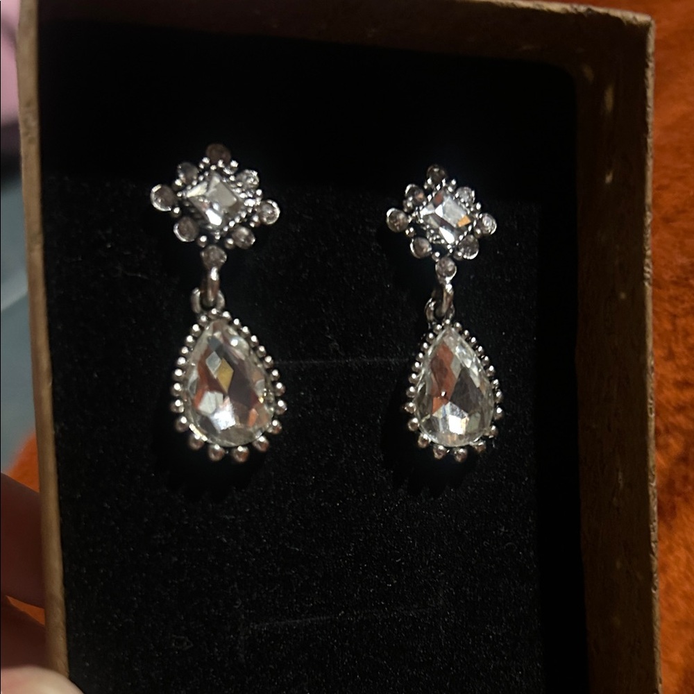 Silver Drop Earrings
